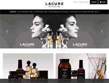 Tablet Screenshot of lacureofficine.com